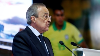 FILE PHOTO: Real Madrid president Florentino Perez (REUTERS)