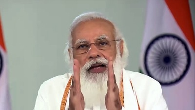 Prime Minister Narendra Modi addressing at the launch of the Ujjwala 2.0 through video conferencing, in New Delhi. (ANI Photo) Prime Minister Narendra Modi addressing at the launch of the Ujjwala 2.0 through video conferencing, in New Delhi. (ANI Photo)