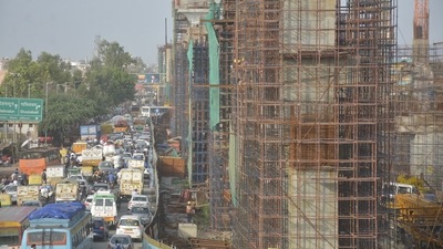Ghaziabad in Uttar Pradesh took the second spot on the list with an average PM2.5 concentration of 106.6µg/m3. (Photo by Sakib Ali /Hindustan Times)