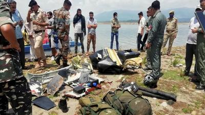 Indian Army’s Rudra helicopter took off for a training sortie involving low-level flying over the lake before crashing into it around 10.43 am on August 3. (PTI Photo) Indian Army’s Rudra helicopter took off for a training sortie involving low-level flying over the lake before crashing into it around 10.43 am on August 3. (PTI Photo)
