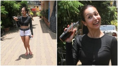 Malaika Arora was asked about her water flask. Malaika Arora was asked about her water flask.