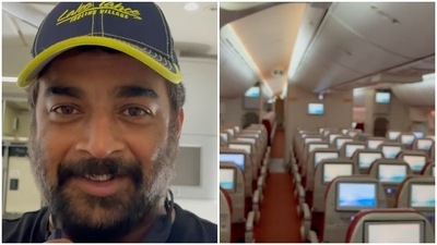 R Madhavan called the almost-ghost flight a unique experience. R Madhavan called the almost-ghost flight a unique experience.