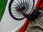 The Congress has also said that it will be organising year-long celebrations across India to mark the 75 years of the nation’s Independence.(AFP) The Congress has also said that it will be organising year-long celebrations across India to mark the 75 years of the nation’s Independence.(AFP)