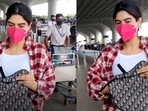 Khushi Kapoor spotted at the airport. (Varinder Chawla) Khushi Kapoor spotted at the airport. (Varinder Chawla)