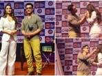 Aamir Khan and Kiara Advani on stage at the event. Aamir Khan and Kiara Advani on stage at the event.