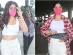 Bollywood's stylish sister-duo, Janhvi Kapoor and Khushi Kapoor, were snapped outside the Mumbai airport today. For the outing, the Kapoor siblings gave us a masterclass in airport dressing with their uber-chic ensembles. We are taking cues. (Varinder Chawla) Bollywood's stylish sister-duo, Janhvi Kapoor and Khushi Kapoor, were snapped outside the Mumbai airport today. For the outing, the Kapoor siblings gave us a masterclass in airport dressing with their uber-chic ensembles. We are taking cues. (Varinder Chawla)