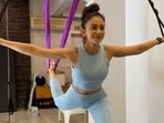 Rakul Preet lets her spirit fly high as she does aerial yoga pose, see post here Rakul Preet lets her spirit fly high as she does aerial yoga pose, see post here