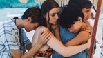 Old movie review: Vicky Krieps, Thomasin McKenzie, Gael García Bernal and Luca Faustino Rodriguez in a scene from M Night Shyamalan's new film.(AP) Old movie review: Vicky Krieps, Thomasin McKenzie, Gael García Bernal and Luca Faustino Rodriguez in a scene from M Night Shyamalan's new film.(AP)