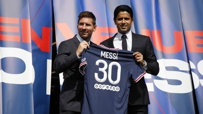 Lionel Messi Press Conference after signing for Paris St Germain