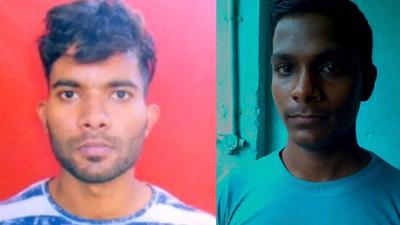 The two men killed in the shootout--Aamir Khan (left) and Rajman. (Source: Delhi Police)