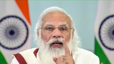 Prime Minister Narendra Modi said his government is ready to take even big political risks in the interest of the nation. (PTI Photo)