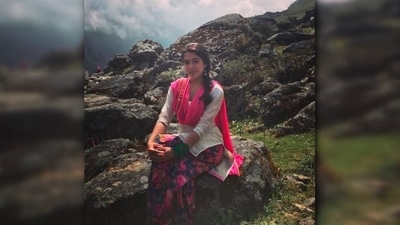 Sara Ali Khan looks mesmerising in this picture from the hills where she can be seen wearing a pink and white salwar suit. (Instagram/@saraalikhan95) Sara Ali Khan looks mesmerising in this picture from the hills where she can be seen wearing a pink and white salwar suit. (Instagram/@saraalikhan95)