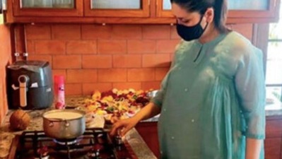 Kareena Kapoor and Saif Ali Khan moved into their new house earlier this year. Kareena Kapoor and Saif Ali Khan moved into their new house earlier this year.