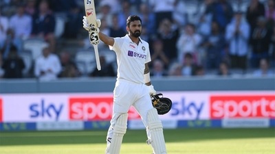 Rahul (127*) was the star of the day as the opener scored his 6th Test century to guide India to 276/3 at stumps. (Getty) Rahul (127*) was the star of the day as the opener scored his 6th Test century to guide India to 276/3 at stumps. (Getty)