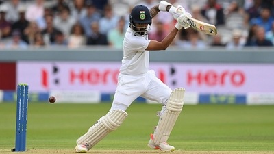 KL Rahul scored his third consecutive 50-plus score in Test matches in England. (Getty) KL Rahul scored his third consecutive 50-plus score in Test matches in England. (Getty)