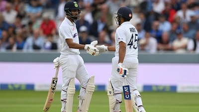 KL Rahul and Rohit Sharma added 126 runs for India's first wicket. (Getty Images) KL Rahul and Rohit Sharma added 126 runs for India's first wicket. (Getty Images)