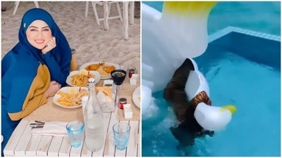 Sana Khan is holidaying with her husband the Maldives. Sana Khan is holidaying with her husband the Maldives.