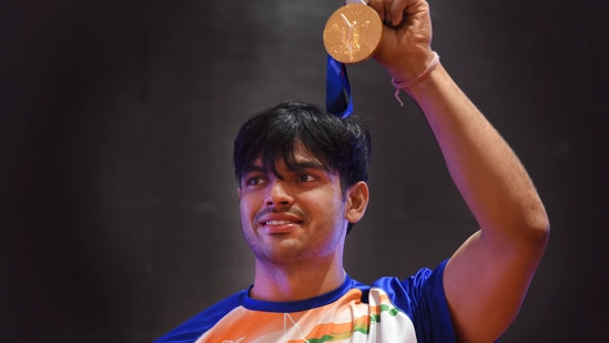 After Olympic gold, Neeraj Chopra eyes World Championships title next year(PTI)