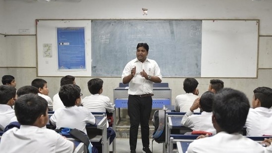 Heads of schools have been using various ways to counsel existing students and make them aware of the new state board.(Sanchit Khanna/HT file photo. Representative image)