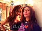 Kareena Kapoor and Malaika Arora give album cover vibes in their new picture together. Kareena Kapoor and Malaika Arora give album cover vibes in their new picture together.