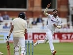 Mohammed Siraj struck twice in the first over after tea to rock England as he dismissed Dom Sibley and Haseeb Hameed (in pic). (Getty)