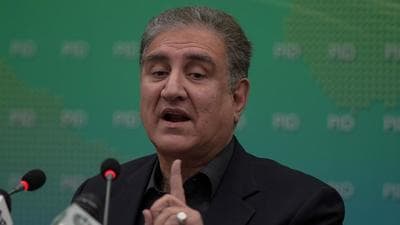 Pakistan’s foreign minister Shah Mehmood Qureshi told a news conference that the Pakistani Taliban carried out the attack. (AFP PHOTO.)