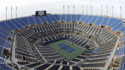 A general view of an empty stadium during the US Open at the USTA Billie Jean King National Tennis Center in Flushing Meadows Corona Park. (Getty Images) A general view of an empty stadium during the US Open at the USTA Billie Jean King National Tennis Center in Flushing Meadows Corona Park. (Getty Images)