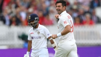 India were jolted early on Day 2 with James Anderson getting Ajinkya Rahane and Ollie Robinson dismissing centurion KL Rahul. (Getty) India were jolted early on Day 2 with James Anderson getting Ajinkya Rahane and Ollie Robinson dismissing centurion KL Rahul. (Getty)