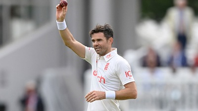 Anderson picked up his career's 31st five-wicket-haul and went up on the Lord's Honours Board for the seventh time. (Getty) Anderson picked up his career's 31st five-wicket-haul and went up on the Lord's Honours Board for the seventh time. (Getty)