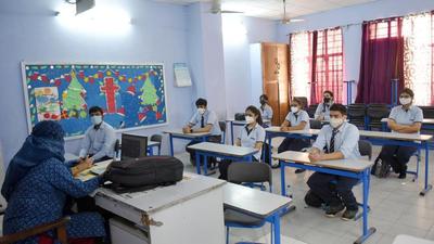 A Lucknow school late last year when it reopened after the lockdown. (File photo) A Lucknow school late last year when it reopened after the lockdown. (File photo)