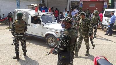 Security beefed up on Friday after a grenade attack on a BJP functionary’s house in Rajouri on Thursday. (ANI) Security beefed up on Friday after a grenade attack on a BJP functionary’s house in Rajouri on Thursday. (ANI)