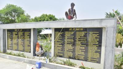 Punjab chief minister Captain Amarinder Singh’s visit to the city to inaugurate the Jallianwala Bagh Massacre Centenary Memorial at Ranjit Avenue locality. (Sameer Sehgal/HT)