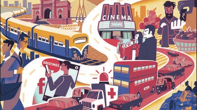 Mumbai’s local train services are on the verge of cranking up their operations again, albeit only to vaccine-certified commuters, it would not be wrong to say that the lifeblood of the city will begin to flow once more. (Illustration: Gajanan Nirphale) Mumbai’s local train services are on the verge of cranking up their operations again, albeit only to vaccine-certified commuters, it would not be wrong to say that the lifeblood of the city will begin to flow once more. (Illustration: Gajanan Nirphale)