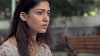 Netrikann movie review: Nayanthara plays a blind woman who ‘witnesses’ a crime. Netrikann movie review: Nayanthara plays a blind woman who ‘witnesses’ a crime.