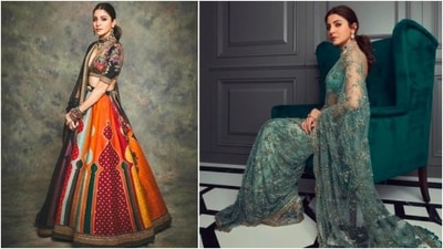 Anushka Sharma loves wearing this ace designer who uses classical methods like bandhani, gotta work, block-printing, hand dyeing etc. in the construction of modern silhouettes. She has been spotted several times in stunning Sabyasachi lehengas or sarees. Here are seven photos of the actor in Sabyasachi ensembles. (Instagram/@sabyasachiofficial/@anushkasharma) Anushka Sharma loves wearing this ace designer who uses classical methods like bandhani, gotta work, block-printing, hand dyeing etc. in the construction of modern silhouettes. She has been spotted several times in stunning Sabyasachi lehengas or sarees. Here are seven photos of the actor in Sabyasachi ensembles. (Instagram/@sabyasachiofficial/@anushkasharma)