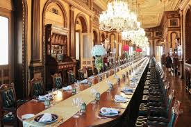 A majestic 108 feet long dining table- the longest in the world. (Wikimedia Commons) A majestic 108 feet long dining table- the longest in the world. (Wikimedia Commons)