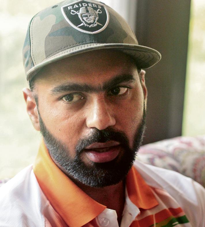 Simranjeet Singh recollects the moment he told his mother that they had won the match. (Photo: Shivam Saxena/HT) Simranjeet Singh recollects the moment he told his mother that they had won the match. (Photo: Shivam Saxena/HT)