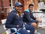 Prithvi Shaw (L) and Suryakumar Yadav are all smiles as they enjoy the second Test at Lord's. (BCCI)