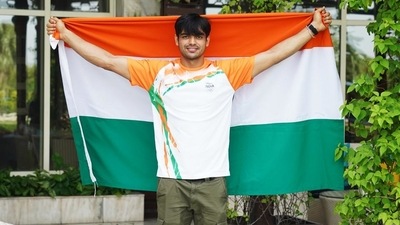Olympic gold medallist, javelin thrower Neeraj Chopra (Gokul VS/HT)