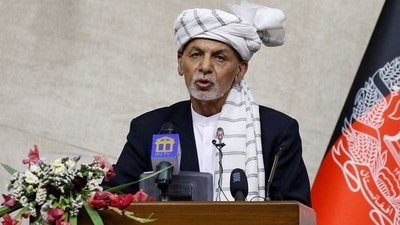 Afghan President Ashraf Ghani held a consultative meeting with political and jihadi leaders on Saturday. (REUTERS)