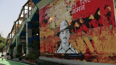 The Delhi government has announced a host of programmes to mark India’s 75 years of independence, including organising several cultural events to commemorate leaders such as Bhagat Singh and BR Ambedkar. (Photo by Sanchit Khanna/ Hindustan Times) The Delhi government has announced a host of programmes to mark India’s 75 years of independence, including organising several cultural events to commemorate leaders such as Bhagat Singh and BR Ambedkar. (Photo by Sanchit Khanna/ Hindustan Times)