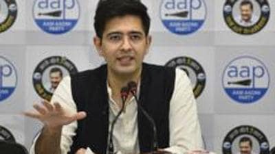 AAP Delhi MLA Raghav Chadha (HT PHOTO)