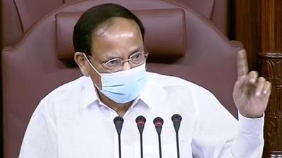 Vice President and Rajya Sabha speaker M Venkaiah Naidu watched the entire visual recording of the incidents in the House including those involving some members and marshals on August 11. (PTI PHOTO.) Vice President and Rajya Sabha speaker M Venkaiah Naidu watched the entire visual recording of the incidents in the House including those involving some members and marshals on August 11. (PTI PHOTO.)