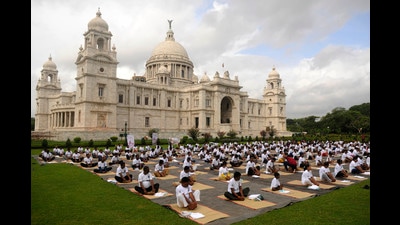 Yoga is just one of many priceless gifts India has given the world. Mass gatherings celebrating International Yoga Day (June 21) are held around the world, including at Kolkata’s Victoria Memorial Hall. (Samir Jana / Hindustan Times) Yoga is just one of many priceless gifts India has given the world. Mass gatherings celebrating International Yoga Day (June 21) are held around the world, including at Kolkata’s Victoria Memorial Hall. (Samir Jana / Hindustan Times)