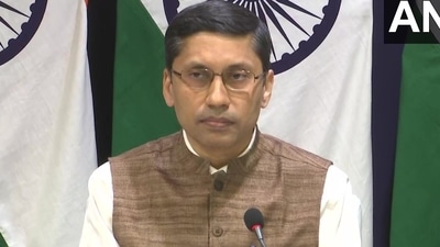 External affairs ministry spokesperson Arindam Bagchi rubbished Qureshi’s allegations and described them as “absurd comments”. (ANI Photo )