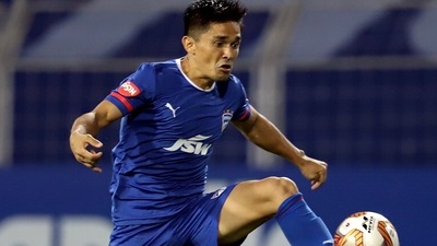 Sunil Chhetri of Bengaluru FC (PTI) Sunil Chhetri of Bengaluru FC (PTI)