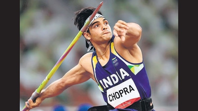 Neeraj Chopra of India in action at Tokyo Olympics. (Reuters) Neeraj Chopra of India in action at Tokyo Olympics. (Reuters)