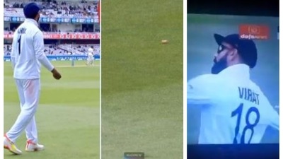 VIDEO: Crowd hurl bottle corks near Rahul, Kohli signals him to throw it back