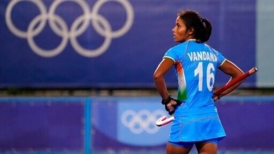 Vandana Katariya scored a hat-trick at the recently concluded Tokyo Olympics where the Indian women’s hockey team reached the semi-final for the first time. Vandana Katariya scored a hat-trick at the recently concluded Tokyo Olympics where the Indian women’s hockey team reached the semi-final for the first time.