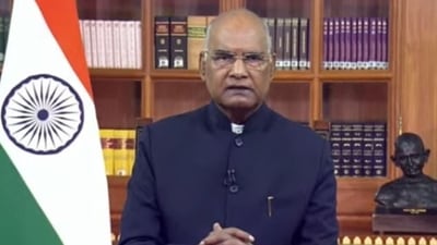 President Ram Nath Kovind urges people to get vaccinated in his Independence Day eve speech.&nbsp;